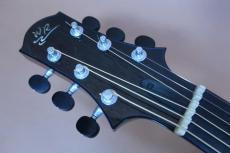 Water Road Guitars Deep Arte Custom Alaska Blue Spruce Bog Oak(BC3,000) / Solid Alaska Blue Spruce Top・Solid Bog Oak(BC3,000) Side and Back・Turquoise Rosette・Bog Oak Fingerboard and Bridge・Clear Pick guard【With Original_8