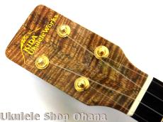 KIDA UkuleleWorks コンサート マスターグレードハワイアンカーリーマンゴー #156_12