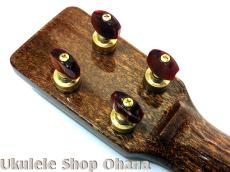 KIDA UkuleleWorks コンサート マスターグレードハワイアンカーリーマンゴー #156_13