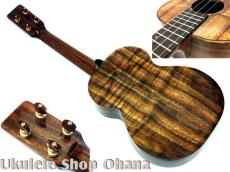 KIDA UkuleleWorks テナー4弦 AAAハワイアンカーリーコア サイドホール仕様 #161_2