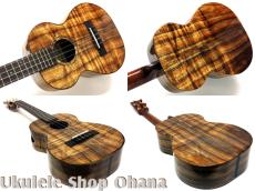 KIDA UkuleleWorks テナー4弦 AAAハワイアンカーリーコア サイドホール仕様 #161_4