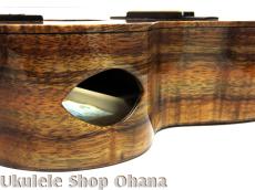 KIDA UkuleleWorks テナー4弦 AAAハワイアンカーリーコア サイドホール仕様 #161_5