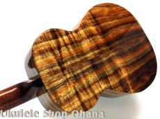 KIDA UkuleleWorks テナー4弦 AAAハワイアンカーリーコア サイドホール仕様 #161_7