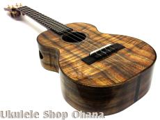 KIDA UkuleleWorks テナー4弦 AAAハワイアンカーリーコア サイドホール仕様 #161_8