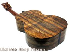 KIDA UkuleleWorks テナー4弦 AAAハワイアンカーリーコア サイドホール仕様 #161_9