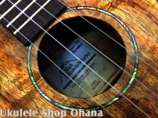 KIDA UkuleleWorks テナー4弦 AAAハワイアンカーリーコア サイドホール仕様 #161_10