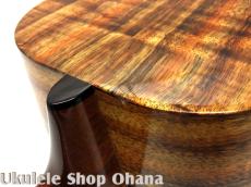 KIDA UkuleleWorks テナー4弦 AAAハワイアンカーリーコア サイドホール仕様 #161_16