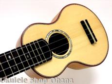 Kikolele ソプラノロングネック オールドジャーマンスプルース/ハワイアンキューバンマホガニー #90_6