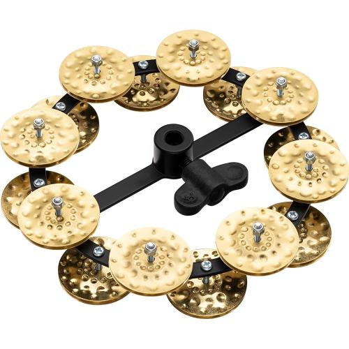 Meinl HEADLINER Series ハイハットタンバリン (ハンマードブラス/デュアル) [HTHH2B-BK]【定価より40%OFF】