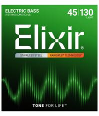 Elixir 【ネコポス】NANOWEB LIGHT 45-130 #14777 ステンレス ロングスケール 5弦【G-CLUB SHIBUYA 1F】