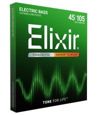 Elixir 【ネコポス】NANOWEB ライト/ミディアム 45-105 #14677 ステンレス ロングスケール4弦_3