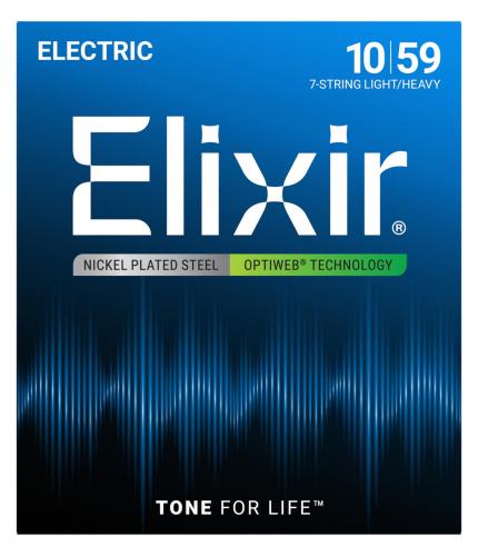 Elixir 【ネコポス】OPTIWEB 10-59 7-STRING LIGHT/HEAVY #19074 7弦 ライト/ヘビー【G-CLUB SHIBUYA 1F】
