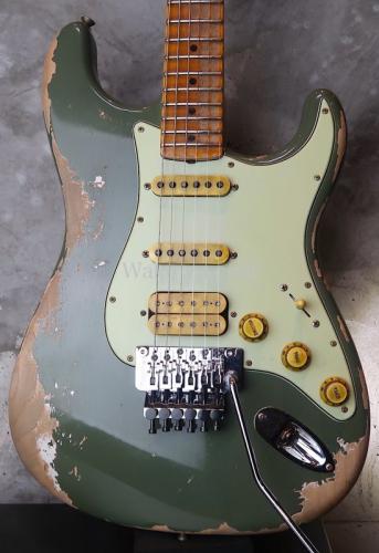 Fender Custom Shop Alley Cat Stratocaster Heavy Relic FRT / Faded Army Drab Green