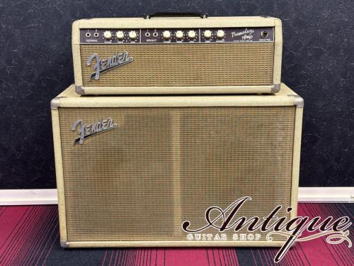 Fender Tremolux Amp 6G9-B 1962-63 White Tolex & Brown Panel /2×10 Closed Piggyback Cabinet "Pre CBS Sound"