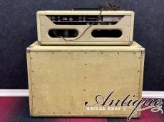 Fender Tremolux Amp 6G9-B 1962-63 White Tolex & Brown Panel /2×10 Closed Piggyback Cabinet "Pre CBS Sound"_2