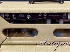 Fender Tremolux Amp 6G9-B 1962-63 White Tolex & Brown Panel /2×10 Closed Piggyback Cabinet "Pre CBS Sound"_5