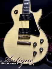 Gibson Custom Shop Limited Edition AGED 70's Les Paul Custom 2008 Vintage White w/Stinger "Ltd.150 PATA's Panda Model"_2