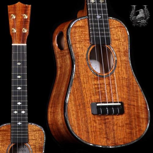 KOU ukulele Soprano LN "A" model -Premium curly koa –