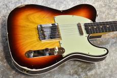 Fender Custom Shop LTD 1960 Custom Telecaster Relic Chocolate 3TS CZ584126【漆黒指板、軽量3.11kg】_8
