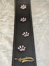 Grande uomo 【特注】黒ねこ刺?ストラップ 足跡Verダイヤモンドカラー _4