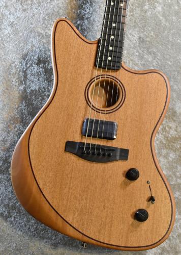 Fender AMERICAN ACOUSTASONIC JAZZMASTER All-Mahogany Natural #US241925A【2.74kg】