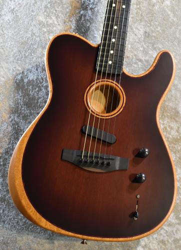 Fender AMERICAN ACOUSTASONIC TELECASTER All-Mahogany Bourbon Burst #US232759A【軽量2.21kg!】