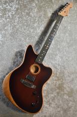 Fender AMERICAN ACOUSTASONIC JAZZMASTER All-Mahogany Bourbon Burst #US233644A【2.68kg】_2