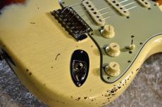 Fender Custom Shop 1961 Stratocaster Heavy Relic Aged V.White over 3TS CZ577893【極上レリック個体!】_9