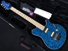 MUSIC MAN Axis KID Limited Edition Trans Blue Quilt Top Matching Head Brown Back_2