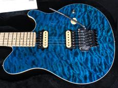 MUSIC MAN Axis KID Limited Edition Trans Blue Quilt Top Matching Head Brown Back_4