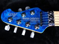 MUSIC MAN Axis KID Limited Edition Trans Blue Quilt Top Matching Head Brown Back_6