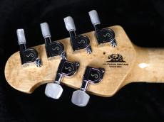 MUSIC MAN Axis KID Limited Edition Trans Blue Quilt Top Matching Head Brown Back_10