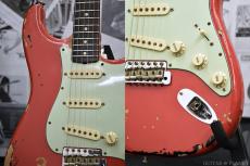 Fender Custom Shop Michael Landau 1963 Stratocaster Relic -Fiesta Red over 3 Color Sunburst- 2018USED!!_8