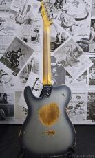 Fender Custom Shop LTD Telecaster Custom Super Heavy Relic -Aged Inca Silver with Aged Charcoal Frost Metallic Burst-_4
