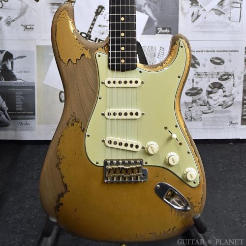 Fender Custom Shop MBS 1960s Stratocaster Heavy Relic -Green/Gold Patina over Black- by Dale Wilson