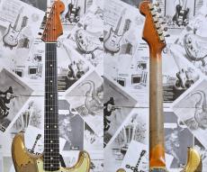 Fender Custom Shop MBS 1960s Stratocaster Heavy Relic -Green/Gold Patina over Black- by Dale Wilson_6