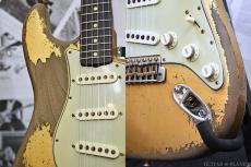 Fender Custom Shop MBS 1960s Stratocaster Heavy Relic -Green/Gold Patina over Black- by Dale Wilson_8