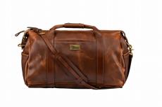 Gibson 【即納可】Leather Duffle Bag, Brown 【ブラウンケース風】