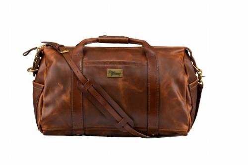 Gibson 【即納可】Leather Duffle Bag, Brown 【ブラウンケース風】