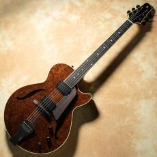 Kikuchi Guitars Archtop MF15L 2HB Ltd Exotic Imbuia Burl