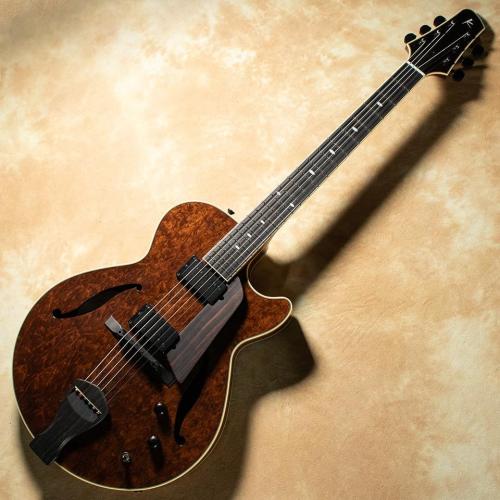 Kikuchi Guitars Archtop MF15L 2HB Ltd Exotic Imbuia Burl