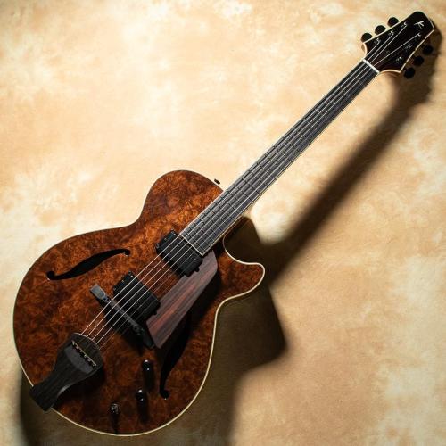 Kikuchi Guitars Archtop JF15 2HB Ltd Exotic Imbuia Burl