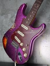 Fender Custom Shop ’62 Stratocaster Heavy Relic / Magenta Sparkle_3