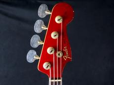 Fender Custom Shop Limited Edition 1966 Jazz Bass Journeyman Relic Matching Head Aged Candy Apple Red_4
