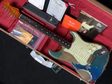 Fender Custom Shop MBS 1961 Stratocaster Heavy Relic Dark Lake Placid Blue to Lake Placid Blue by Dale Wilson_3