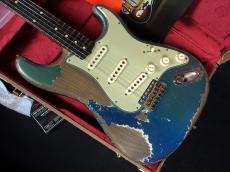 Fender Custom Shop MBS 1961 Stratocaster Heavy Relic Dark Lake Placid Blue to Lake Placid Blue by Dale Wilson_4