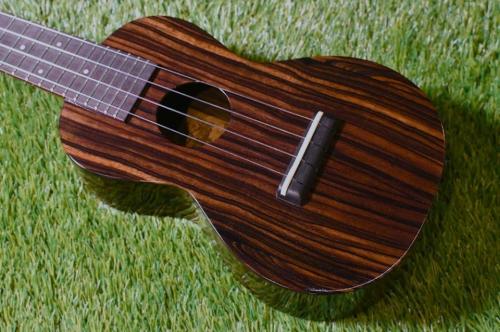 tkitki ukulele ECO-S+ StripedEbony Soprano【S/N 1709】