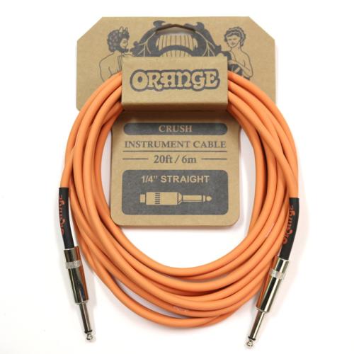 Orange CRUSH Instrument Cable 20ft/6m 1/4" Straight CA036【シールド】【6m】【S/S】