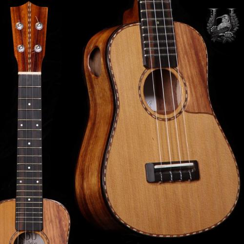 KOU ukulele Soprano LN Bell-shape "S"model - Cedar / Koa-