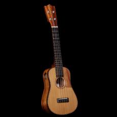 KOU ukulele Soprano LN Bell-shape "S"model - Cedar / Koa-_3